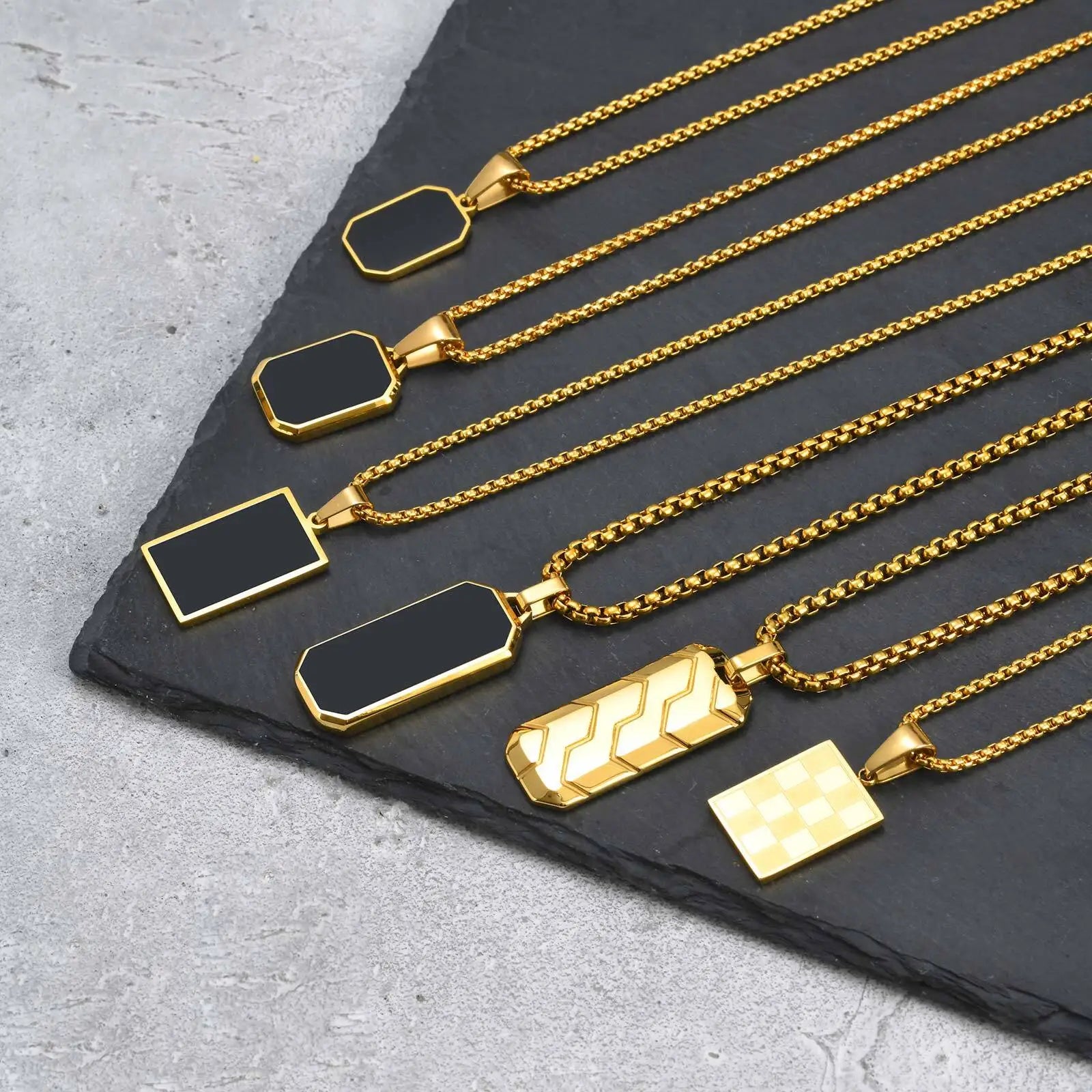 Necklaces for Men, Waterproof Stainless Steel Collar