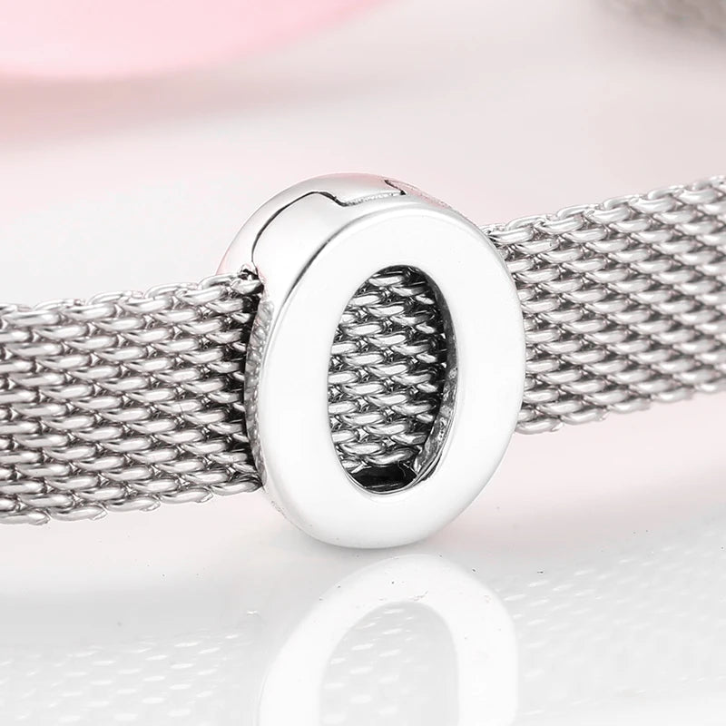 CZ Heart & Flower Clip Bead Charm