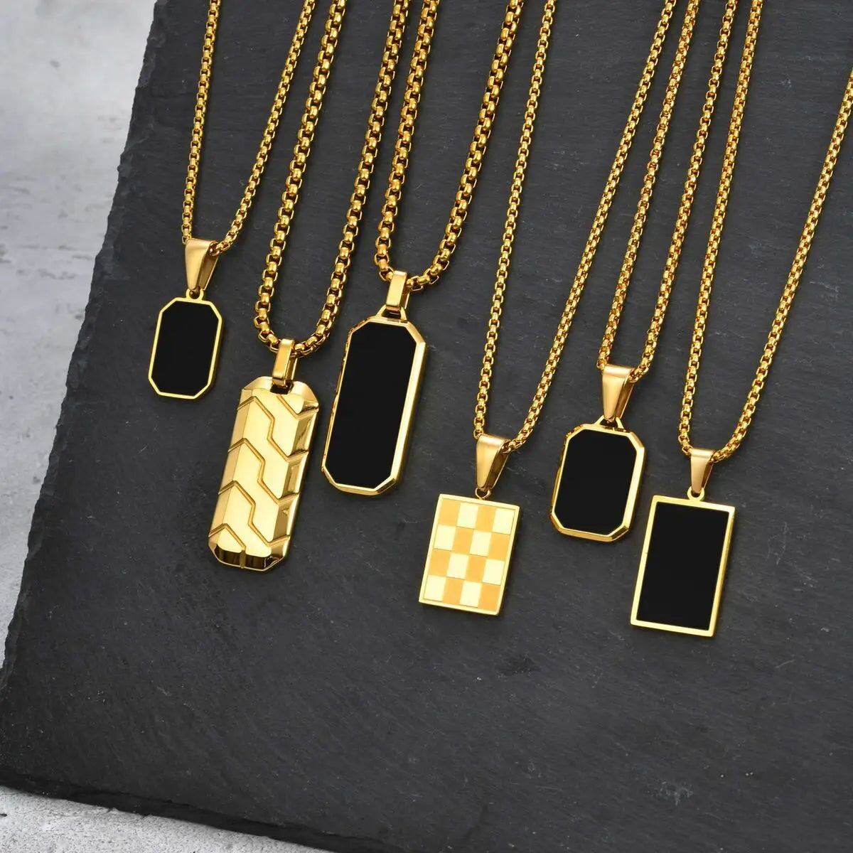 Necklaces for Men, Waterproof Stainless Steel Collar