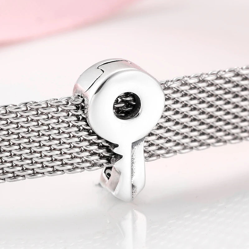 CZ Heart & Flower Clip Bead Charm
