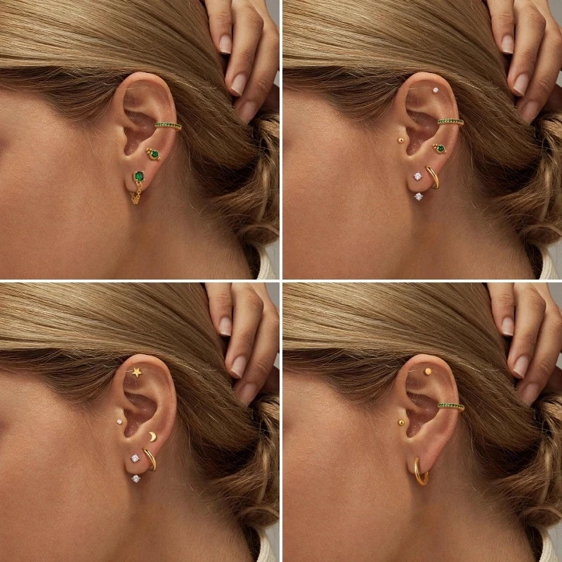 Hypoallergenic Small Hoop Earring Set