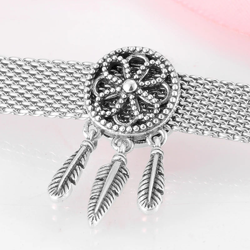 CZ Heart & Flower Clip Bead Charm