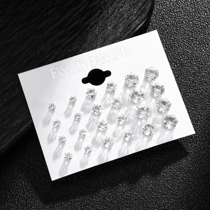 Women Men Crystal Jewelry Accessories  Earrings