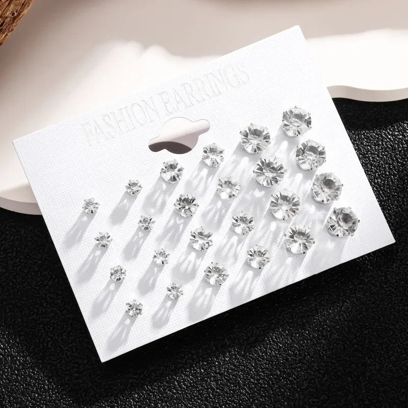 Women Men Crystal Jewelry Accessories  Earrings