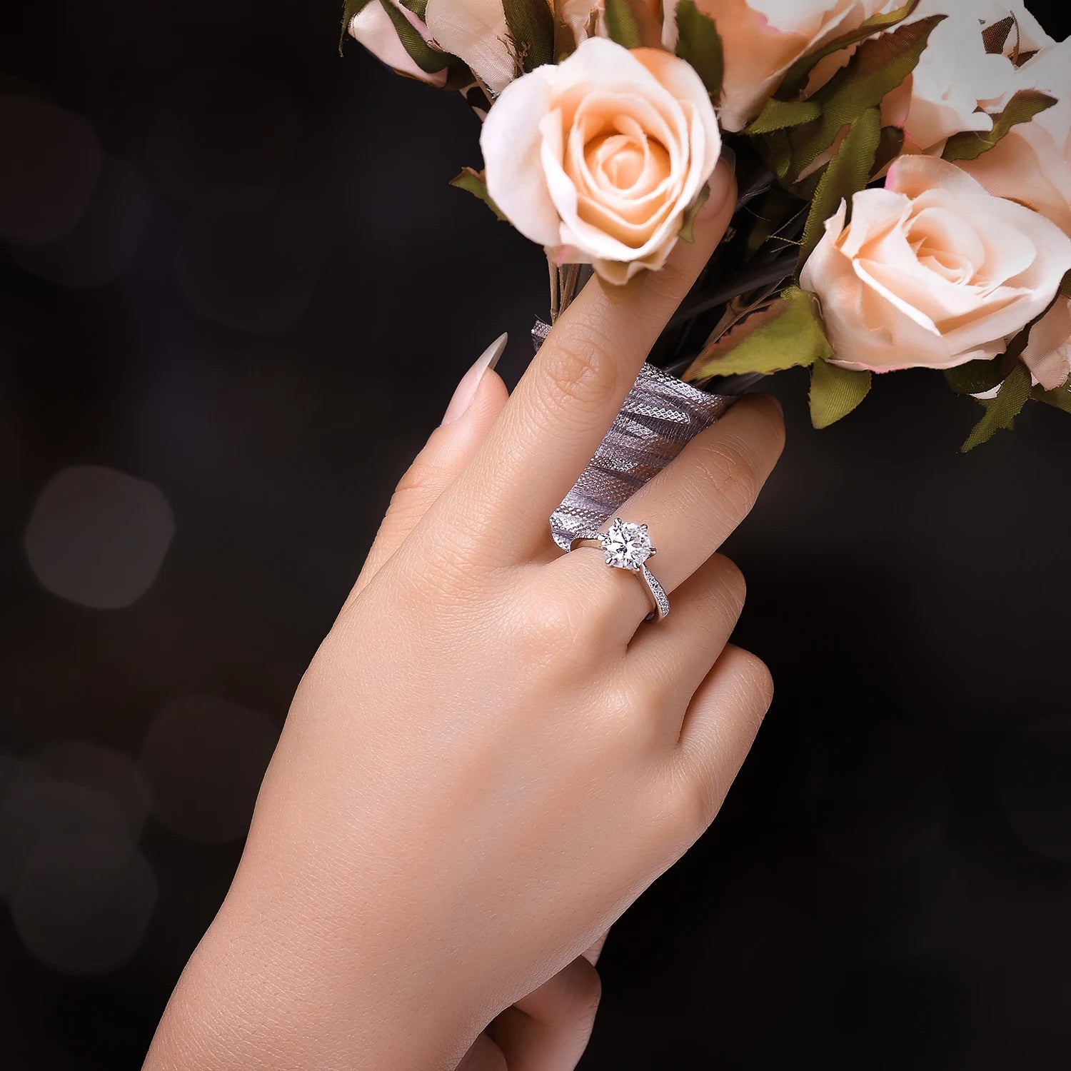 JewelryPalace Moissanite ring