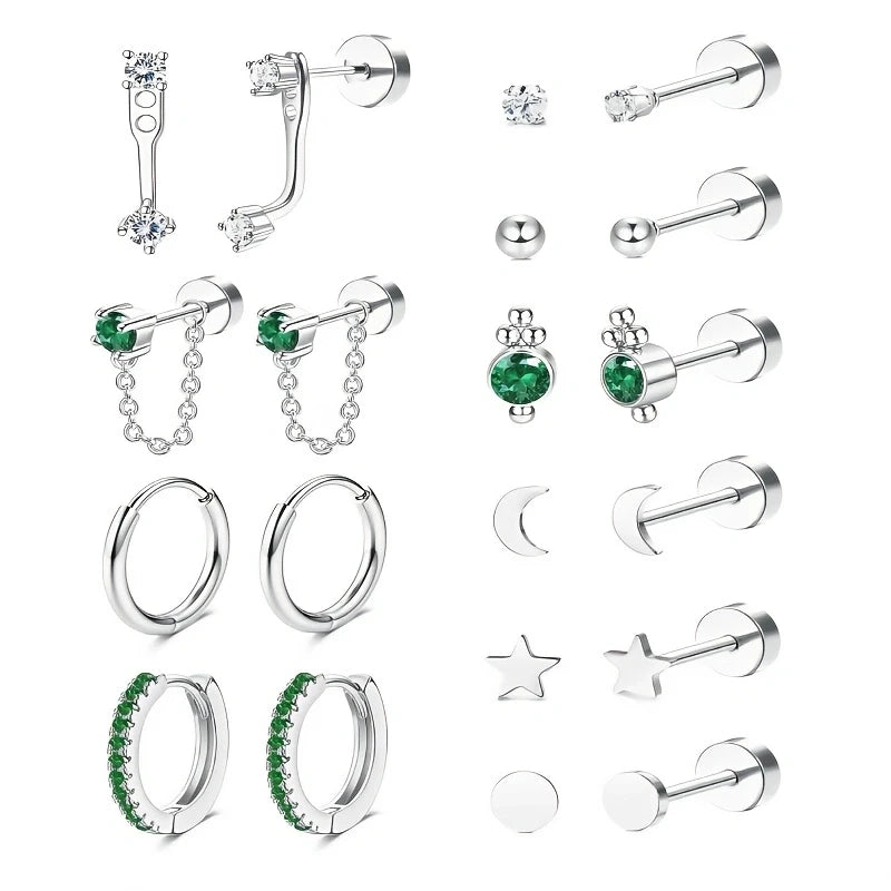 Hypoallergenic Small Hoop Earring Set