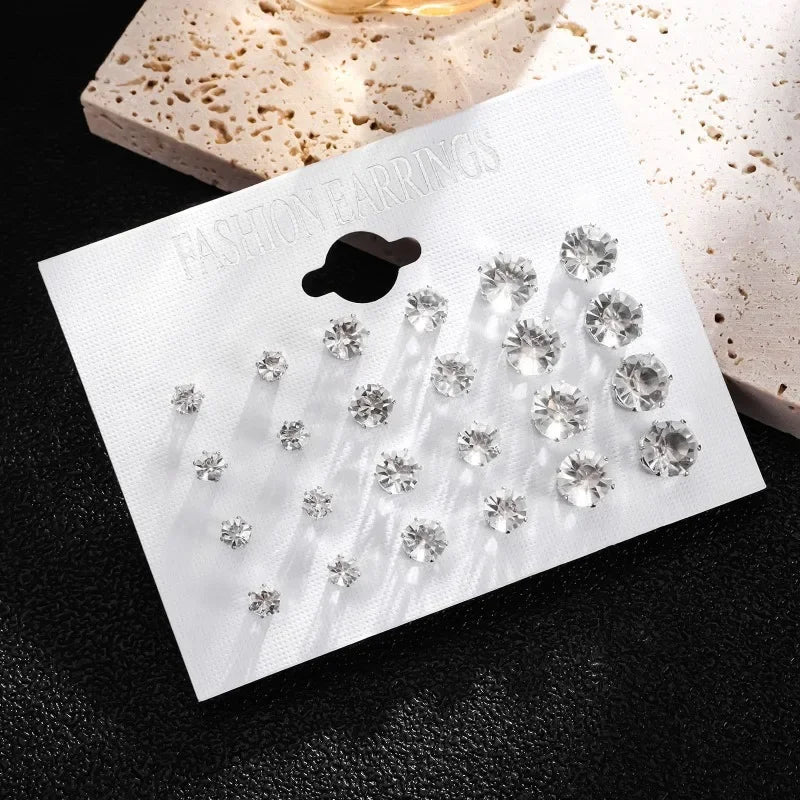 Women Men Crystal Jewelry Accessories  Earrings